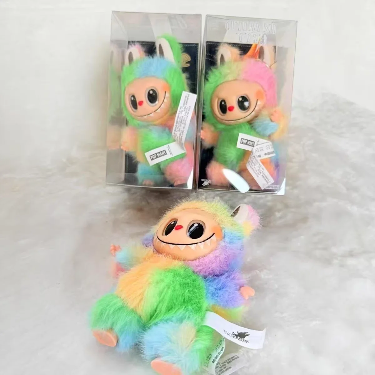 LABUV3 V4 صندوق أعمى سلسلة وحوش BUBU دمية الفينيل معكرون نمط تحصيل العصرية المفاتيح قلادة سطح المكتب هدية مزخرفة