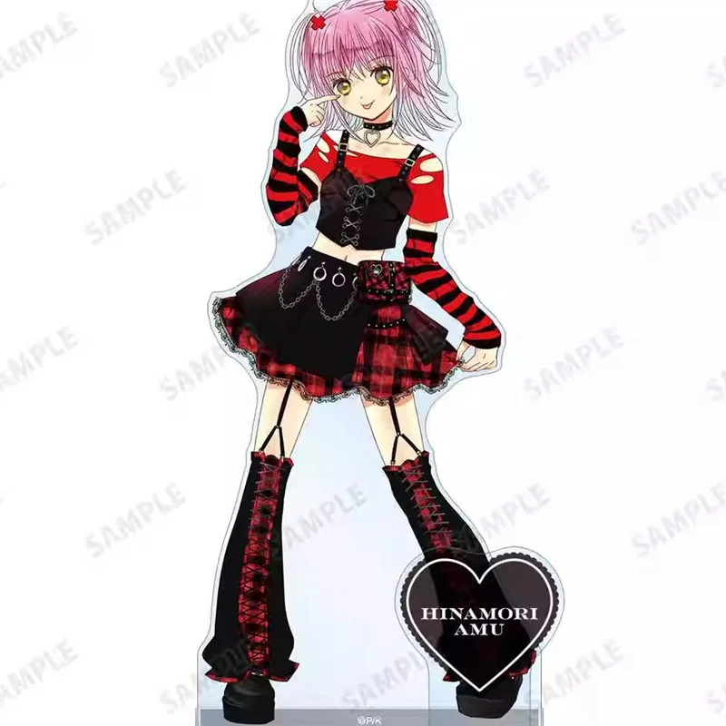 Hinamori Amu Shugo Chara Gothic Punk Ver Japan Anime Stand Figure Model Room Desk Decor Birthday Fans