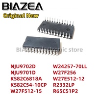 1piece NJU9702D NJU9701D KS82C6818A KS82C54-10CP W27F512-15 W24257-70LL W27F256 W27E512-12 R2332LP R65C51P2 DIP24