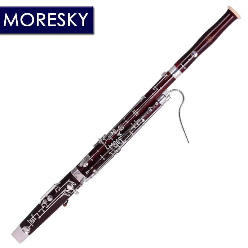 MORESKY Professional C Tone Bassoon Cupronickel Silver Key Maple Body Bassoon BS626