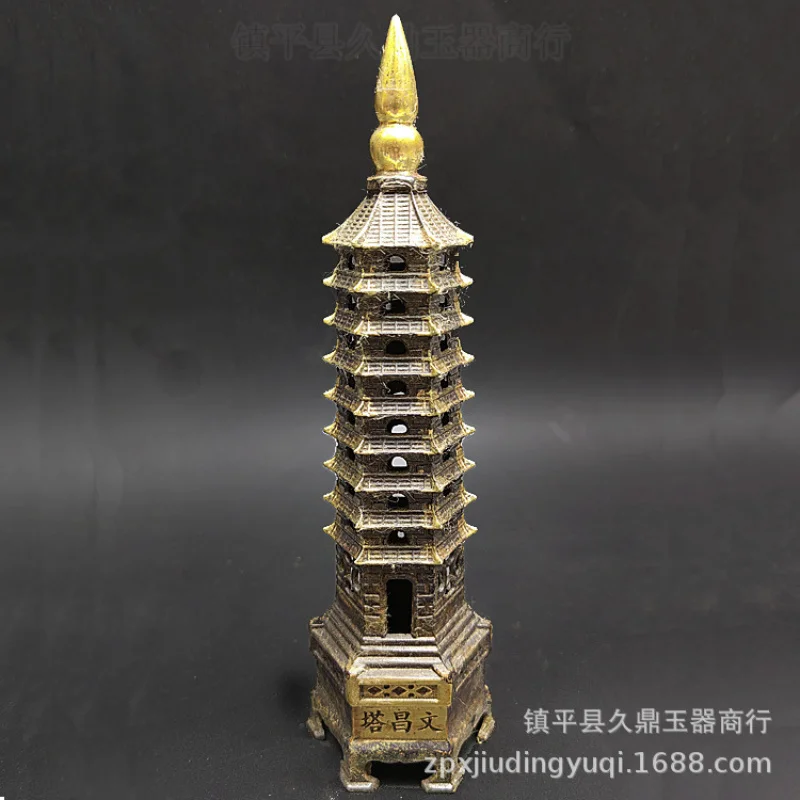 

Brass Gilding Wenchang Tower Decoration Wholesale Desk Study Office Bronze Crafts Decoration Wenchang Tower Manufacturer