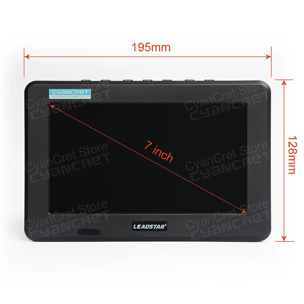 LEADSTAR D7 Portable TV DVB-T2 ATSC ISDB-T tdt 7inch Digital Analog mini small Car TV Television Support USB TF MP4 H.265 AC3