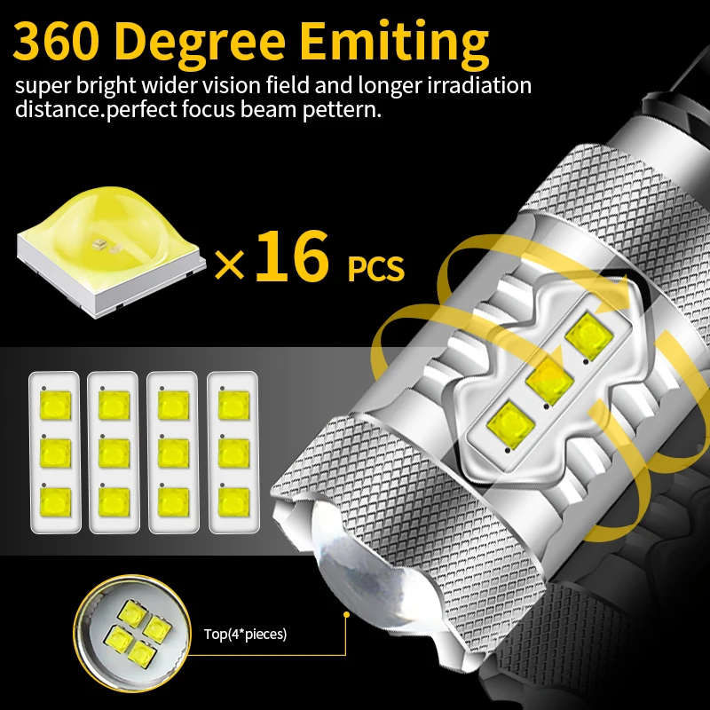 2X Xenon White PWY24W PW24W LED Bulbs For Audi A3 A4 A5 VW MK7 Golf CC Ford Fusion Front Turn Signal Light, BMW F30 3 Series DRL - view 2
