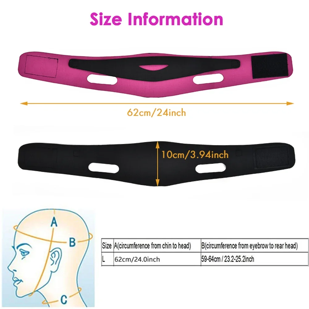 Face Slimming Bandage V Line Facial Shaper Elastic Double Chin Remover Lift Up Belt Face Massager Women Strap Skin Beauty Care