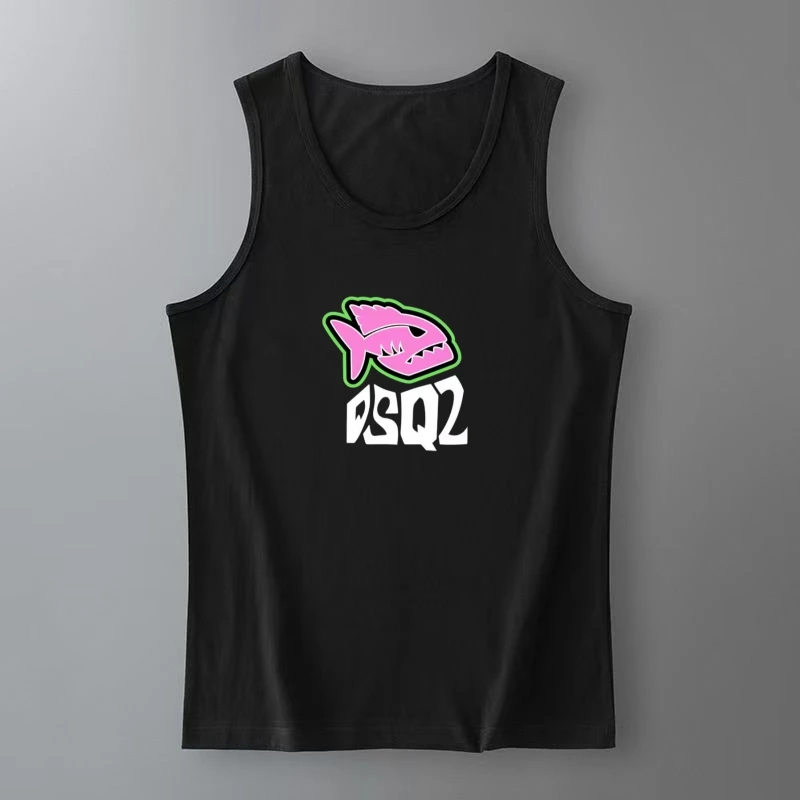 

2025 женский летний жилет Spice Girls Tide, брендовый легкий роскошный жилет без рукавов с круглым вырезом на подтяжках, новый тонкий топ с принтом, жилет