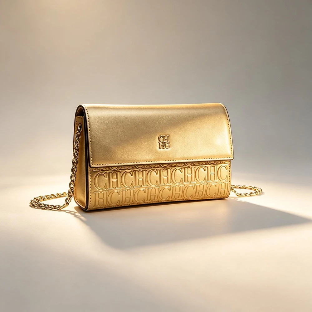 Luxury CH CLUTCH 04 Gold Flap Crossbody Bag Embossed Letter Chain Shoulder Purse Women Evening Party Daily Shoulder Handbag