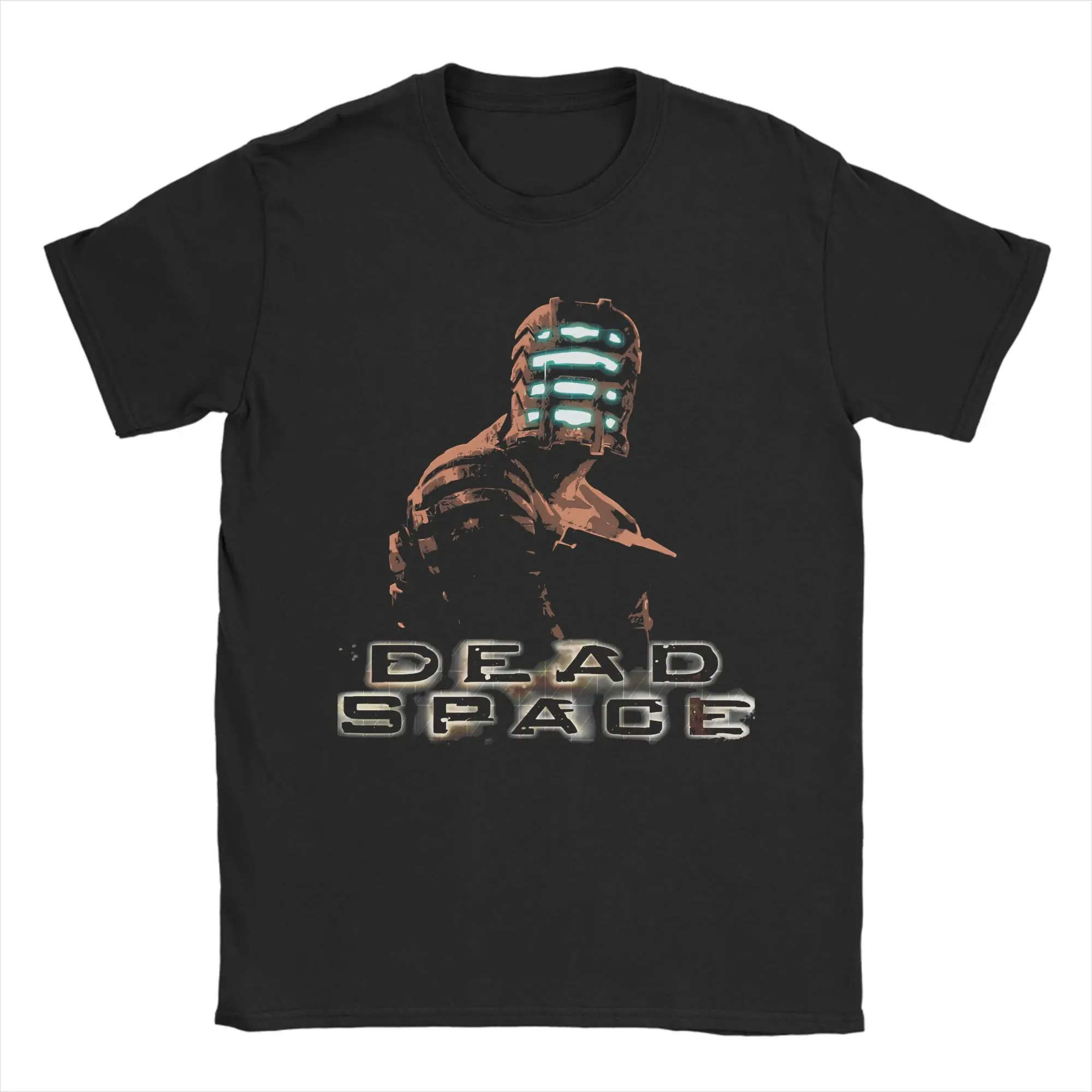Vintage Dead Space Isaac   T-Shirt Men Round Neck Short Sleeve Clothing  100%Cotton Summer Top Tee