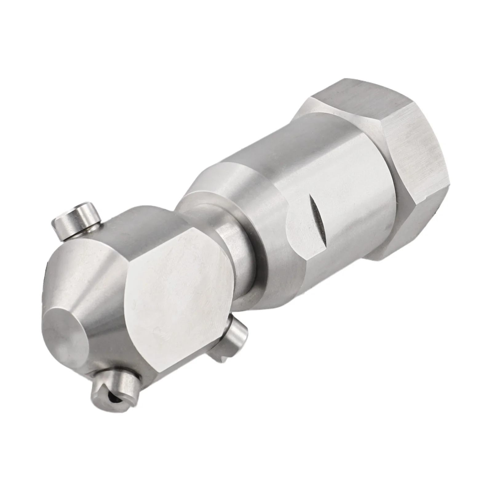Stainless Steel Rotating Tank Cleaning Nozzle with For 360 Degree Coverage for Containers Pipes and Storage Vessels