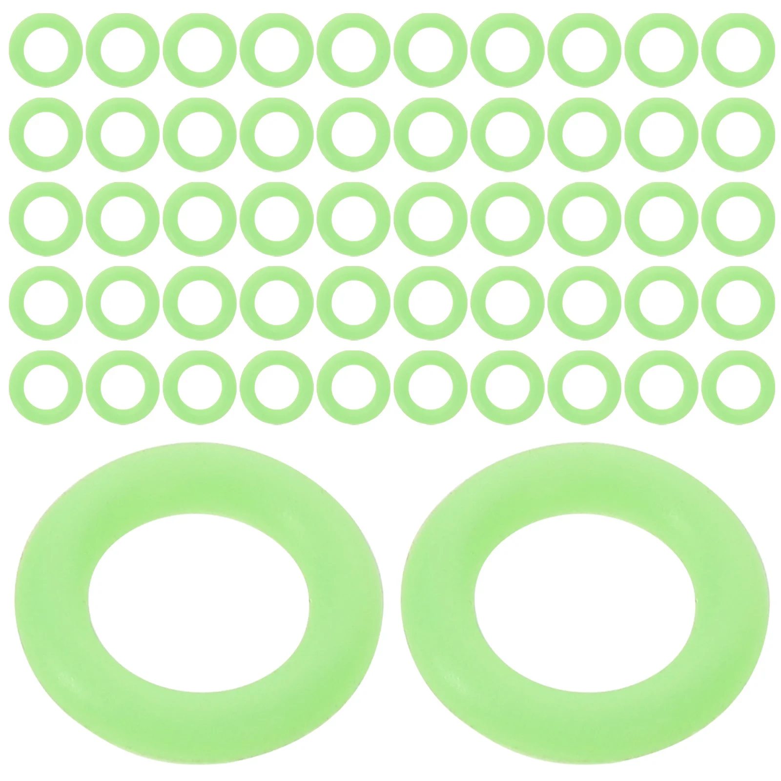 

250Pcs Glow in The Dark Camping Rings Tent Pegs Fastener Loops Night Glow Stabilizer for Outdoor Adventures Tent Nail Pegs Ring