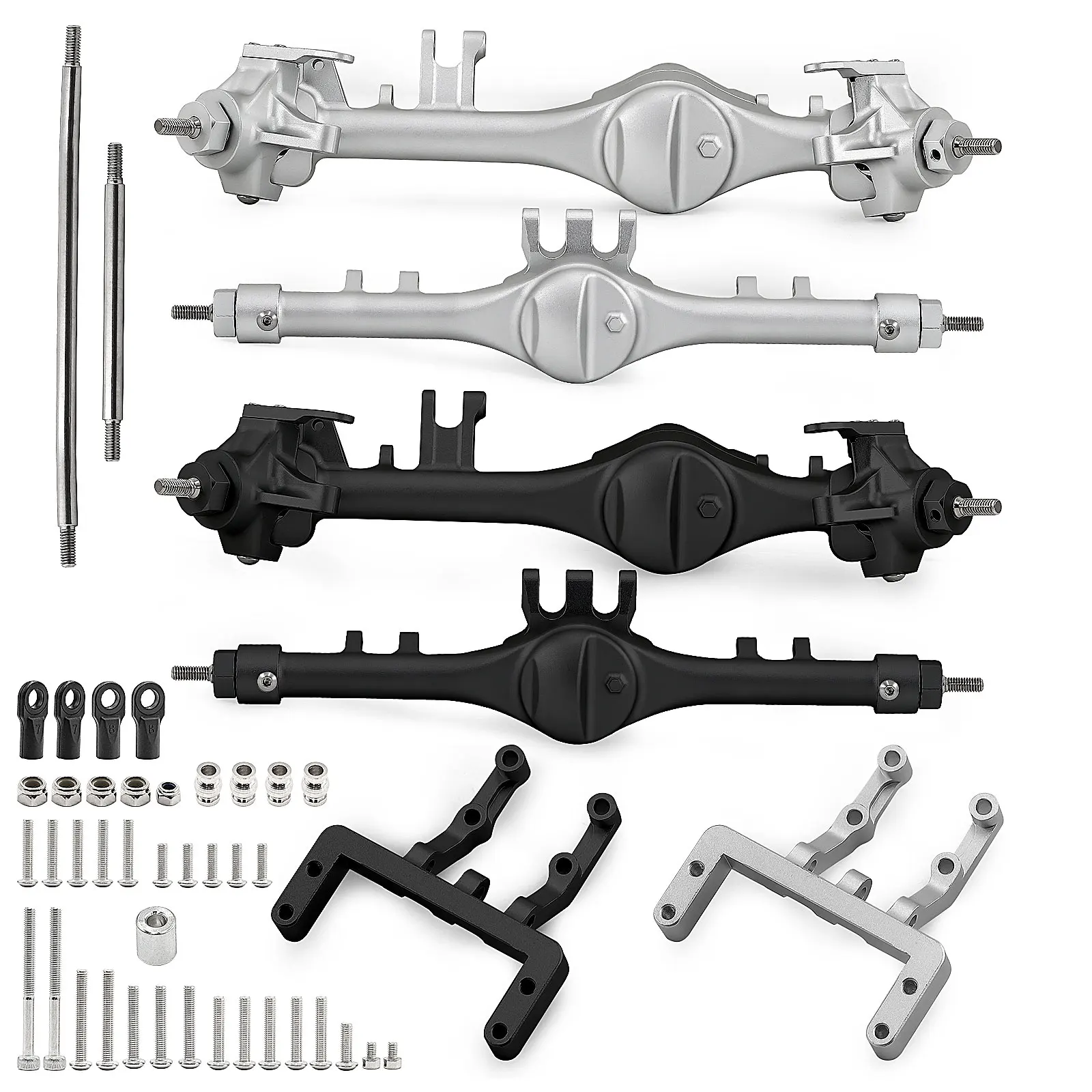 

F10T CNC Aluminum Axle Set for Axial SCX10 II SCX10 III VS4-10 10.2 Complete Upgrade Axles Assembly for RC Crawler Truck Parts