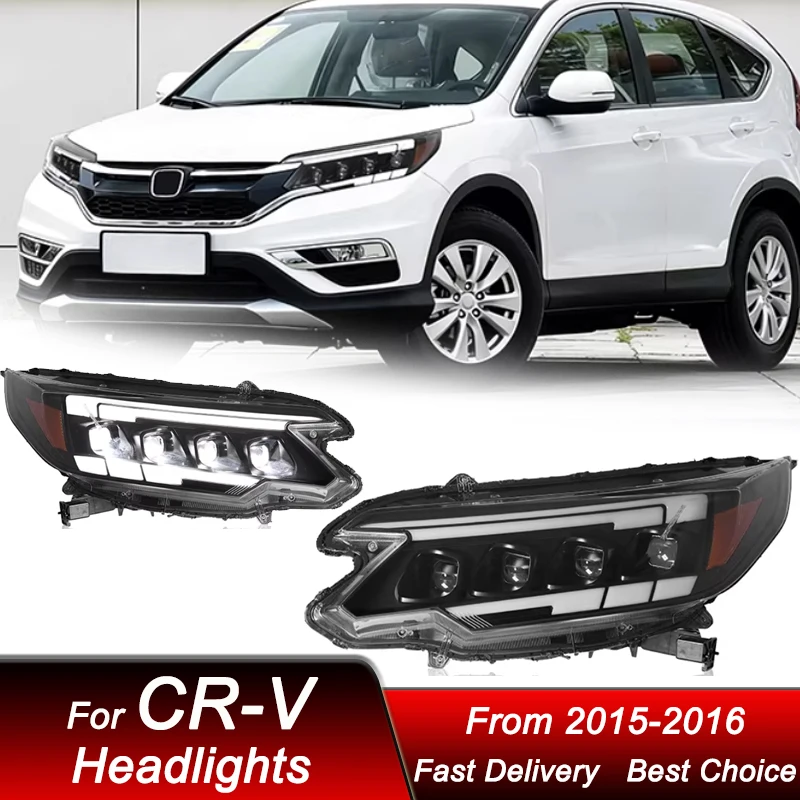 

Новые светодиодные фары для Honda CR-V 15-16: комплект для модернизации с линзами-проекторами, высококачественные аксессуары