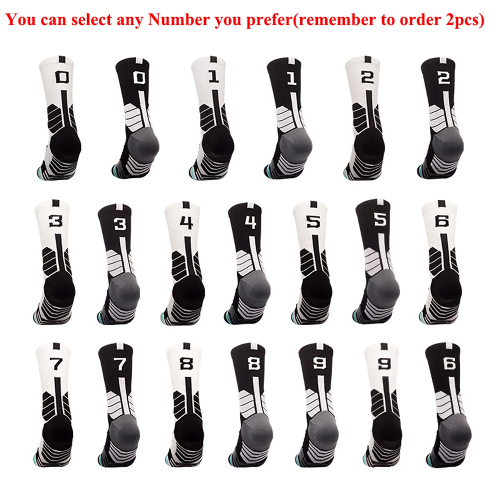 

1PC Football Professional Basketball Calcetines Cycling Sport Socks Meias Breathable Soccer Socks Men Women Customized Number