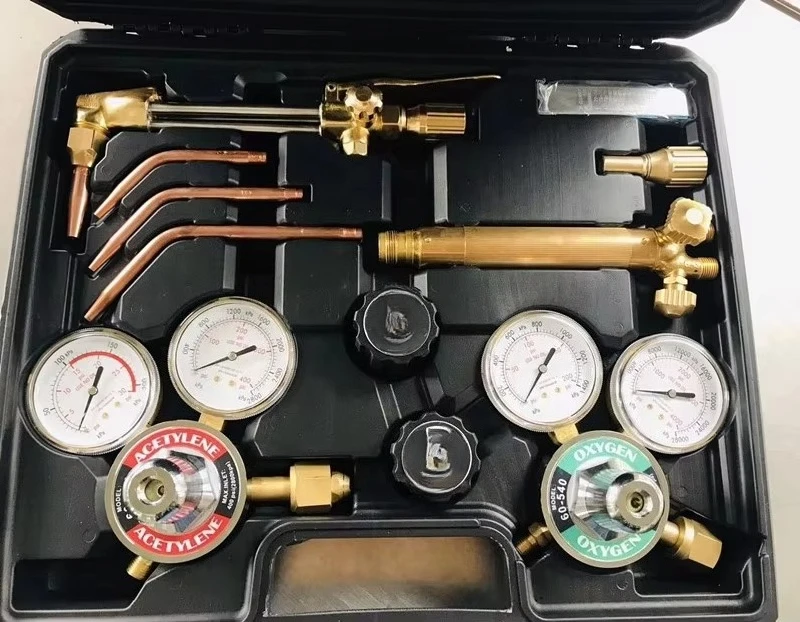 مجموعة لحام وقطع أفريقيا مع منظم الأكسجين والأسيتيلين والأنابيب والشعلة #4