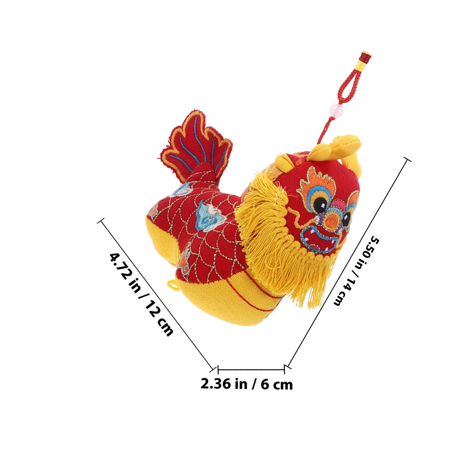 السنة الصينية الجديدة معلقة التنين التميمة لينة محشوة التنين الكرتون ديكور للمنزل سيارة جدار هدية عيد ميلاد الحيوانات المحشوة