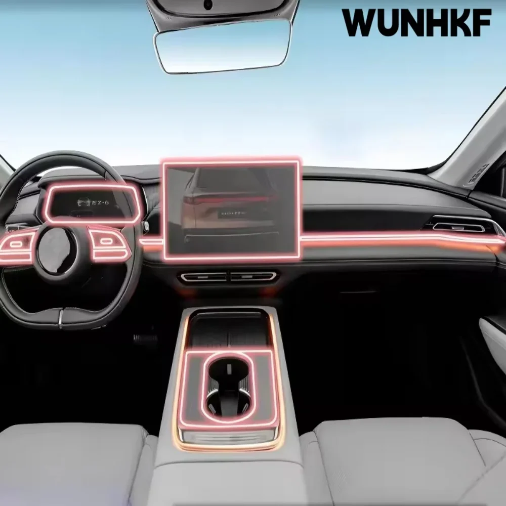 Dashboard Multimedia Navigation Transparent Anti-Scratch Protection Film Modification For Mazda EZ6 2024-2025 Car Accessories