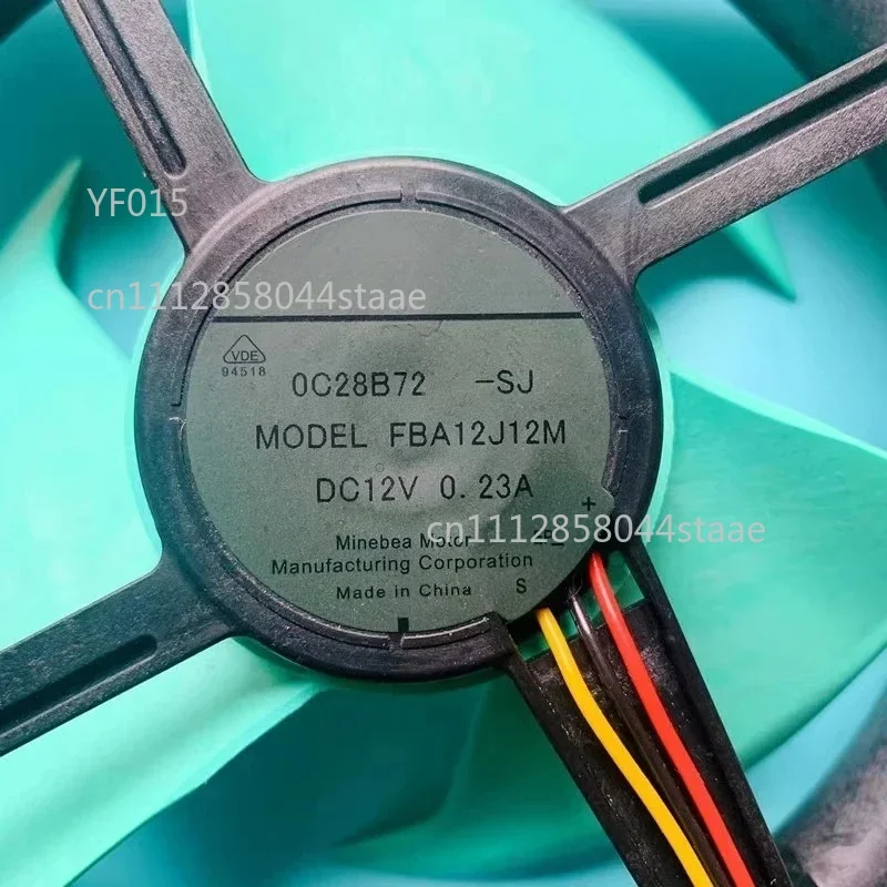 DC12V 0.23A Square Cooling Fan With Green Fan Blade Refrigerator Freezer Replacement Parts