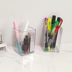 Transparent pen holder stationery storage desktop pen holder pencil pen eraser storage box