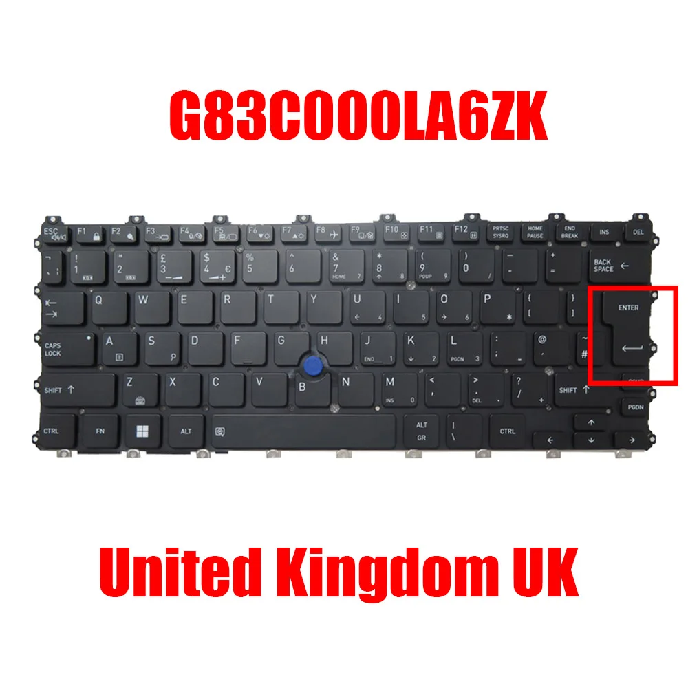 

UK CZ Laptop Keyboard G83C000LA6ZK G83C000LA6US G83C000LA5ZK KT0120A8BK2800B01 UK A1 English US Backlit&Pointing New