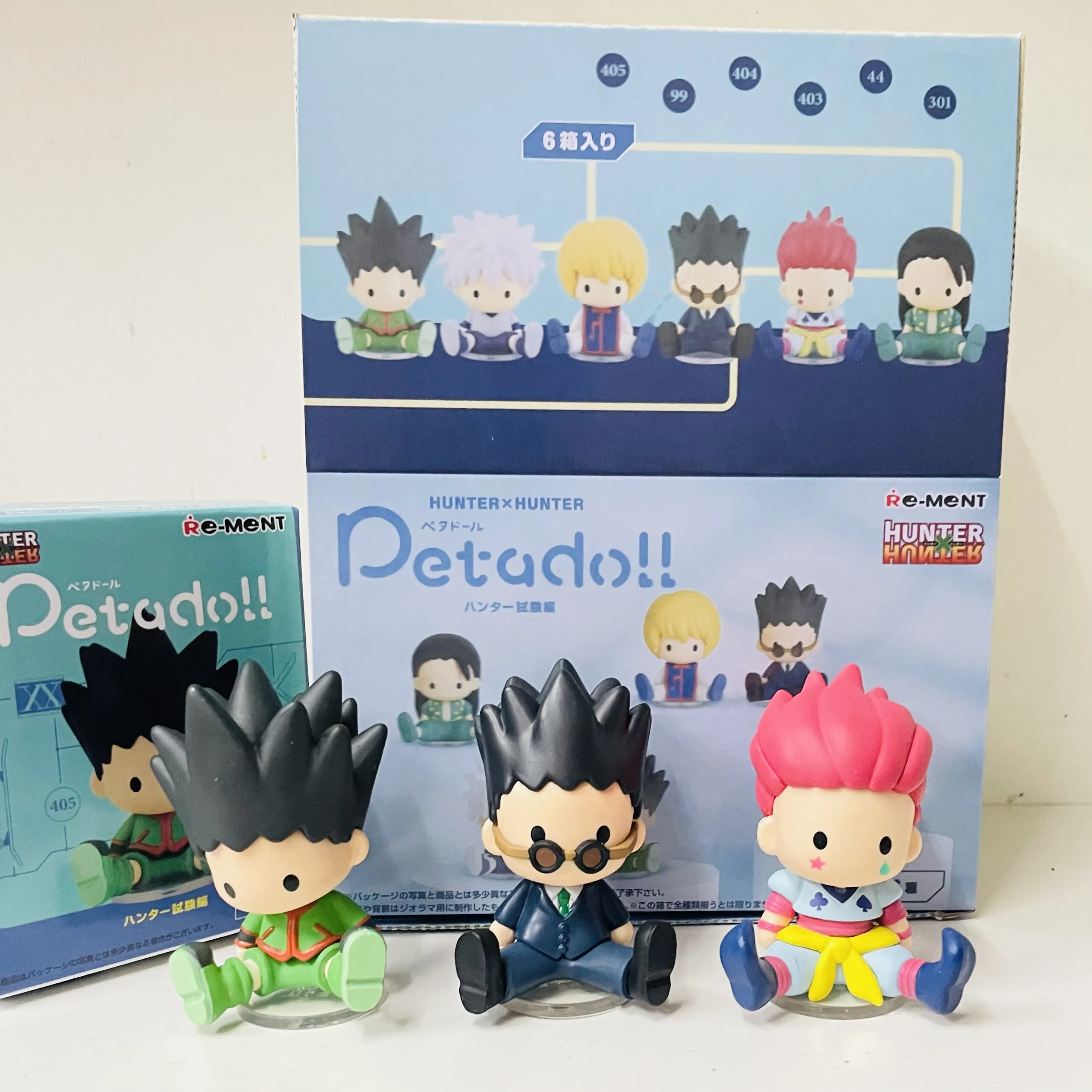 

Re-ment HUNTER X HUNTER Petadoll Anime Figure Mystery Blind Box Q-version Chibi Gon Killua Sitting Action Figure Collectible Toy