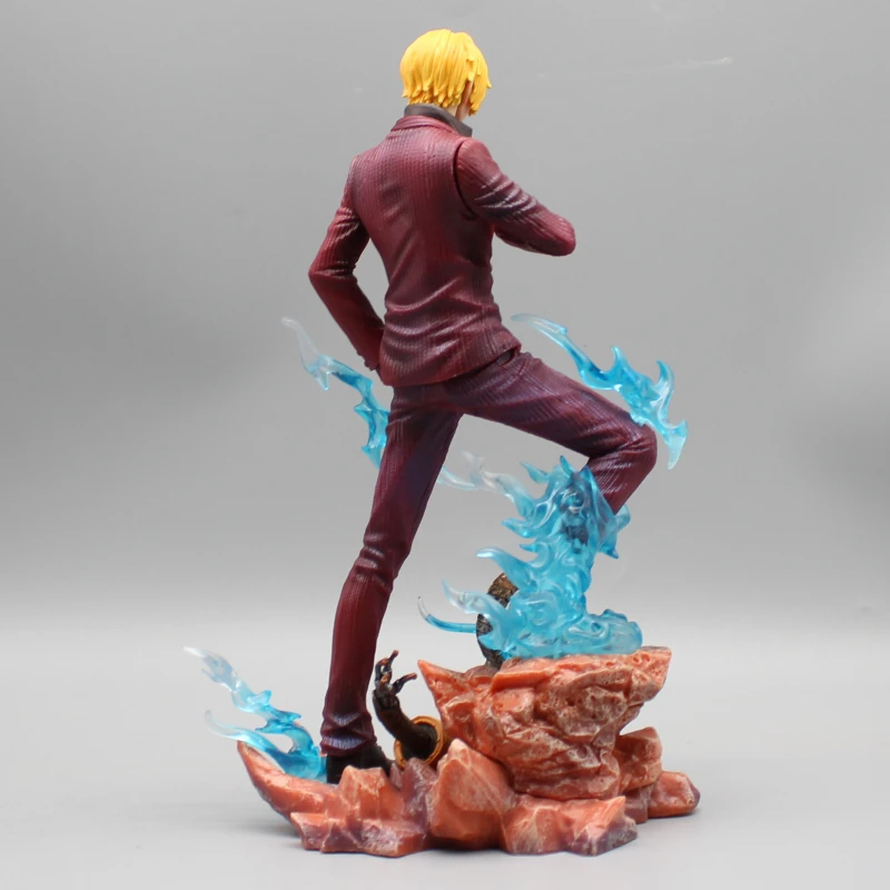 25cm ein Stück Sanji Anime Figuren gk Statue Sanji Figur Sammlung Modell Spielzeug PVC Raum dekoration Ornament Puppe Kinder Geschenk