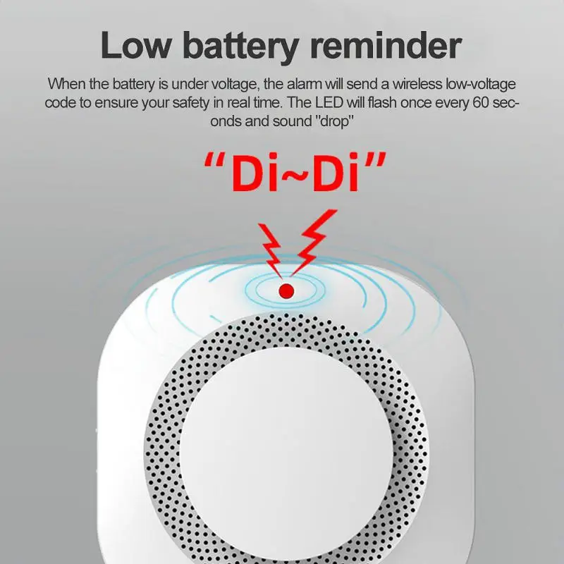 Tuya Smart Rauch Sensor Smart Home App Feuer Alarm 85dB Trigger Sicherheit Haus Fernbedienung SMS Benachrichtigung Rauchmelder