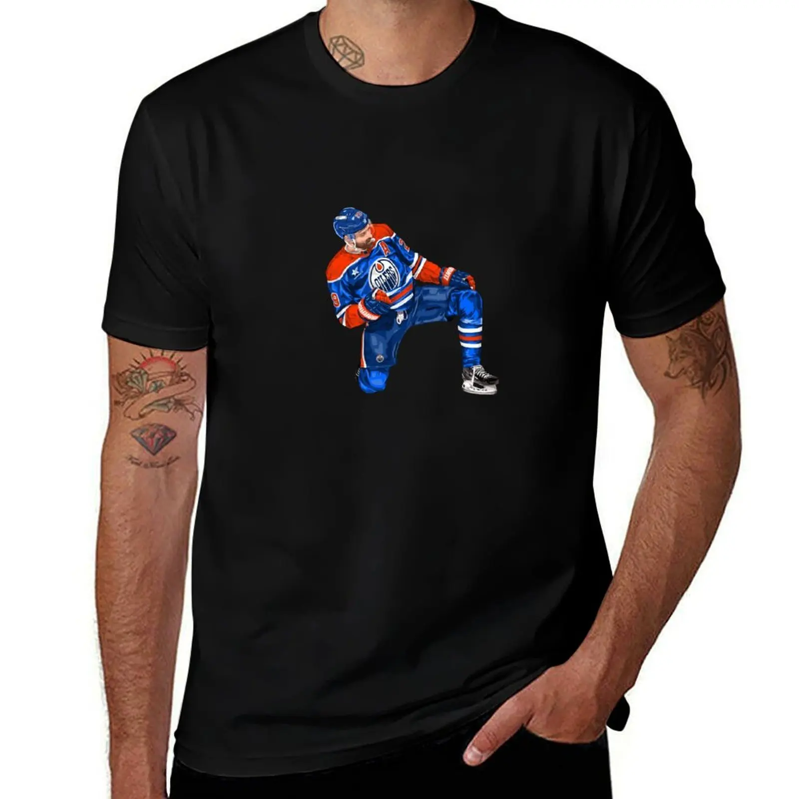 

leon draisaitl T-Shirt Fashion Print Casual Short Sleeve