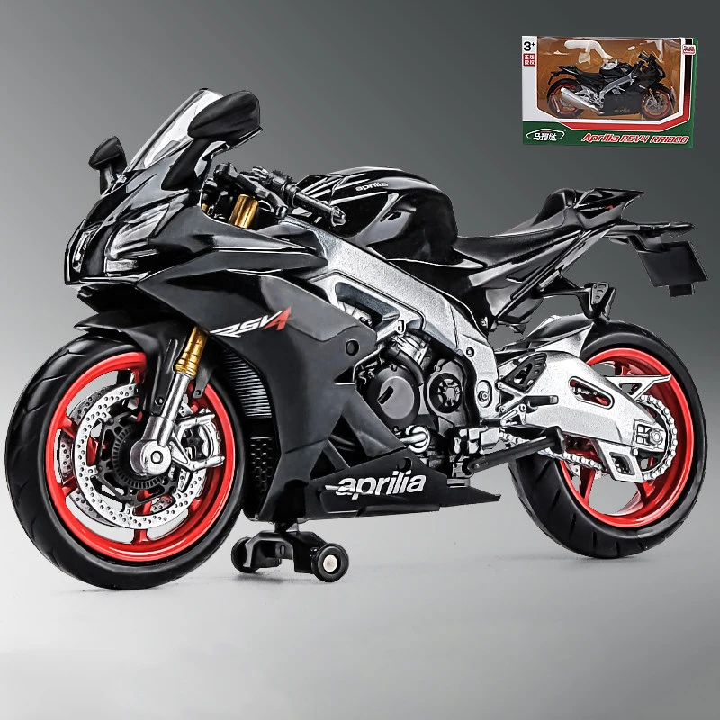 1/12 Aprilia RSV4 RR1000 Legierung Druckguss Motorrad Modell Spielzeug Auto Sammlung Autobike Shork-Absorber Off Road Autocycle Spielzeug geschenk
