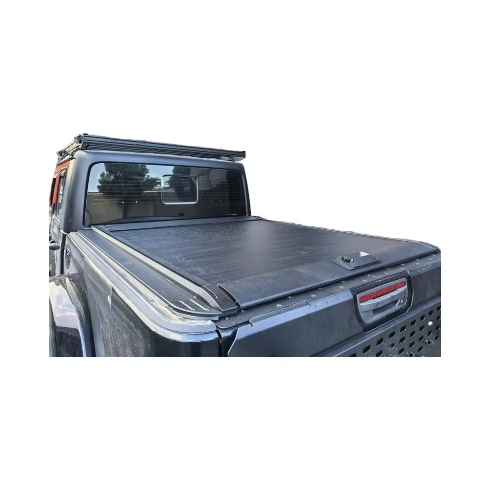 

Aluminum Pickup Truck Bed Tonneau Cover for Rear Position Type Fender Flares
