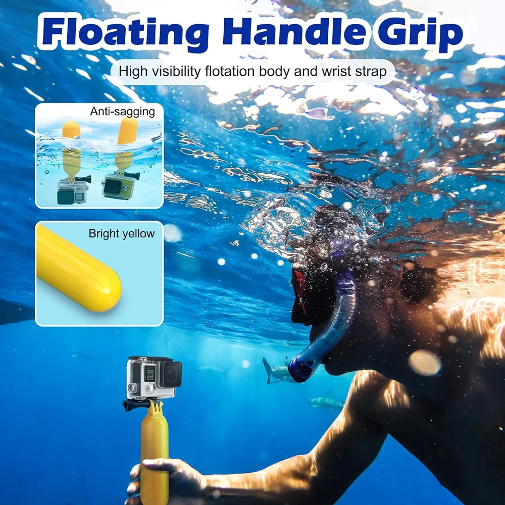 مجموعة الملحقات ل Insta360 X4 X3 X2 Gopro Hero 13 12 11 10 9 8 7 4K SJCAM AKASO OSMO حزام الهاتف ترايبود جبل الذهاب برو 12 كاميرا #6