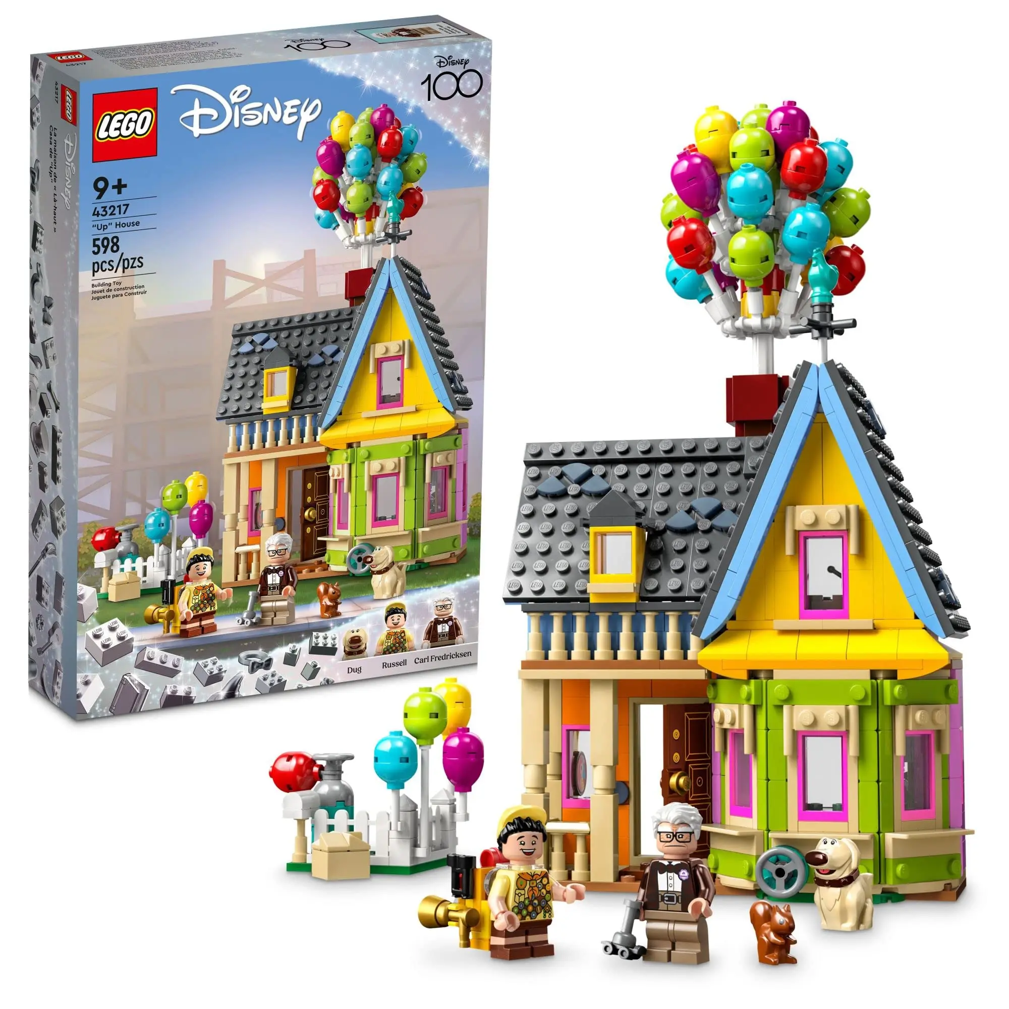 LEGO 43217 Disney y Pixar 'Up' House Disney 100 Juego de bloques de construcción de celebración para niños mayores de 9 años, regalo de cumpleaños y Navidad