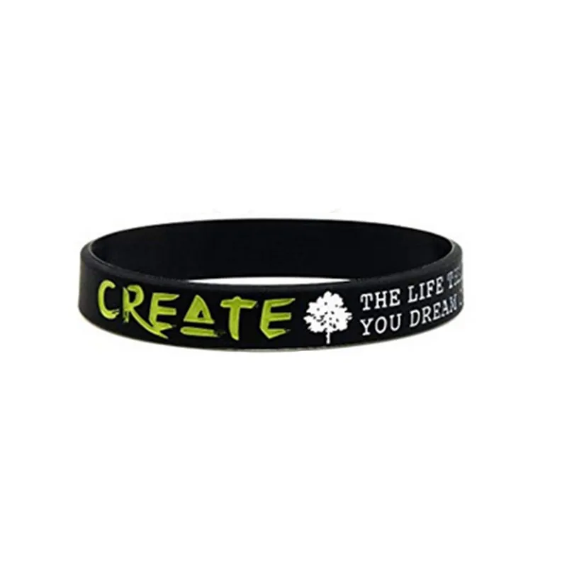 1Pc/4Pcs Inspirerende Droom Inspireren Geloof Rubberen Armband Siliconen Polsbandje