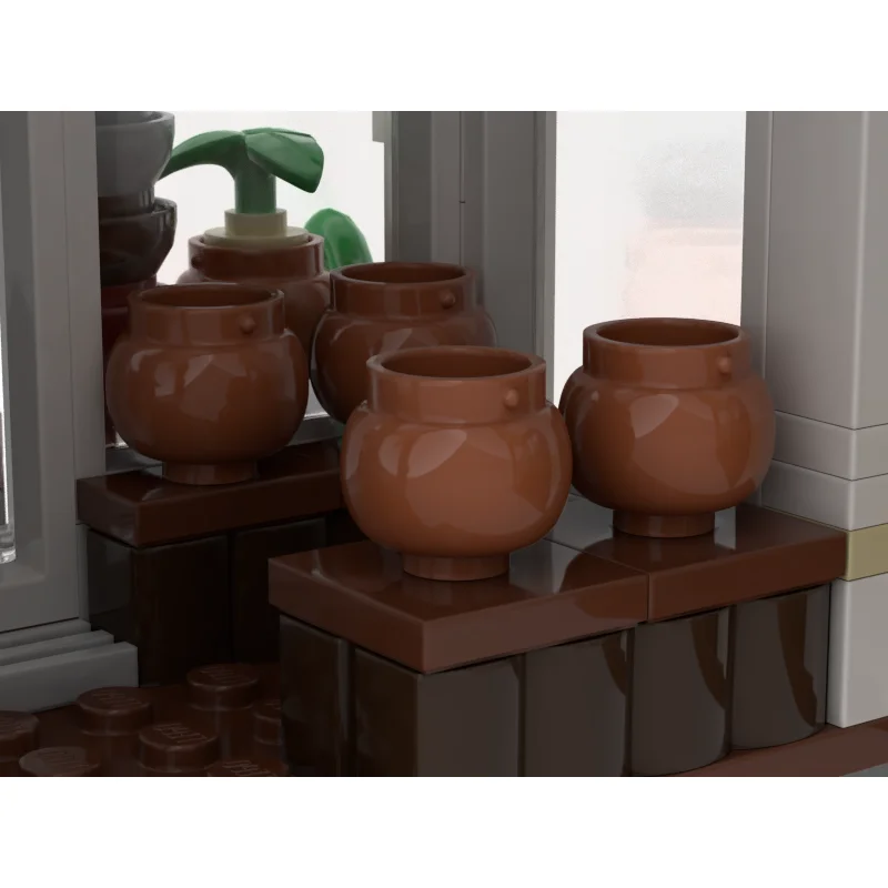 Populaire filmmodel Moc Bouwstenen Modulaire kas nr. 3 Model Technologie Blokken Kerstmis DIY Speelgoed Constructiegeschenken