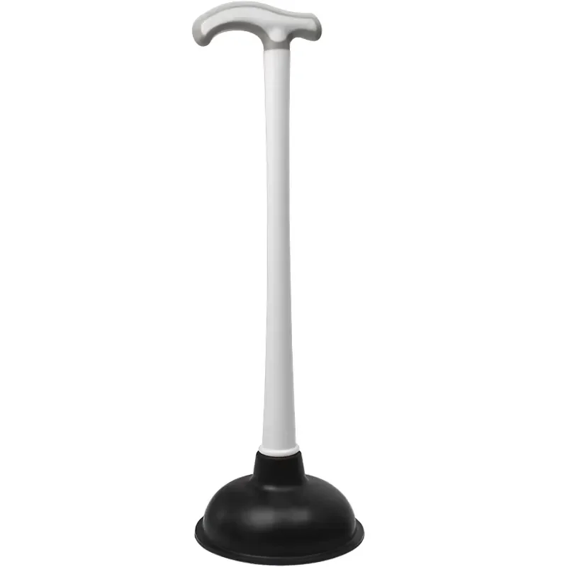 Easy to Clean Bathroom Accessories Strong Suction Rubber Toilet Plunger for Effective Clog Removal Durable Household Tool