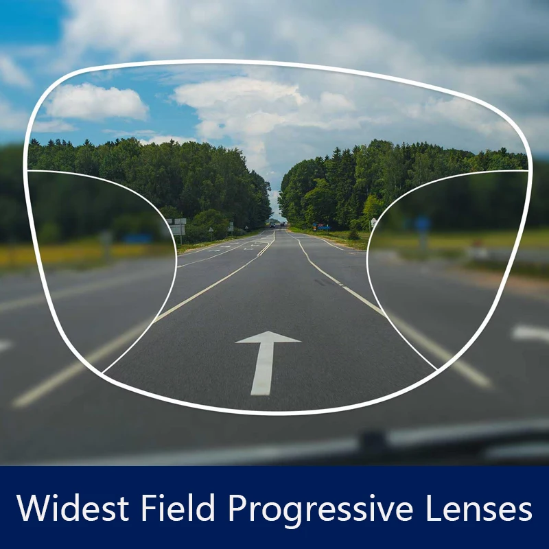 Premium Widest Field of View Progressive Lenses Free Form Myopia Prescription Multi-focal Optic Lens See Far and Near Verifocal