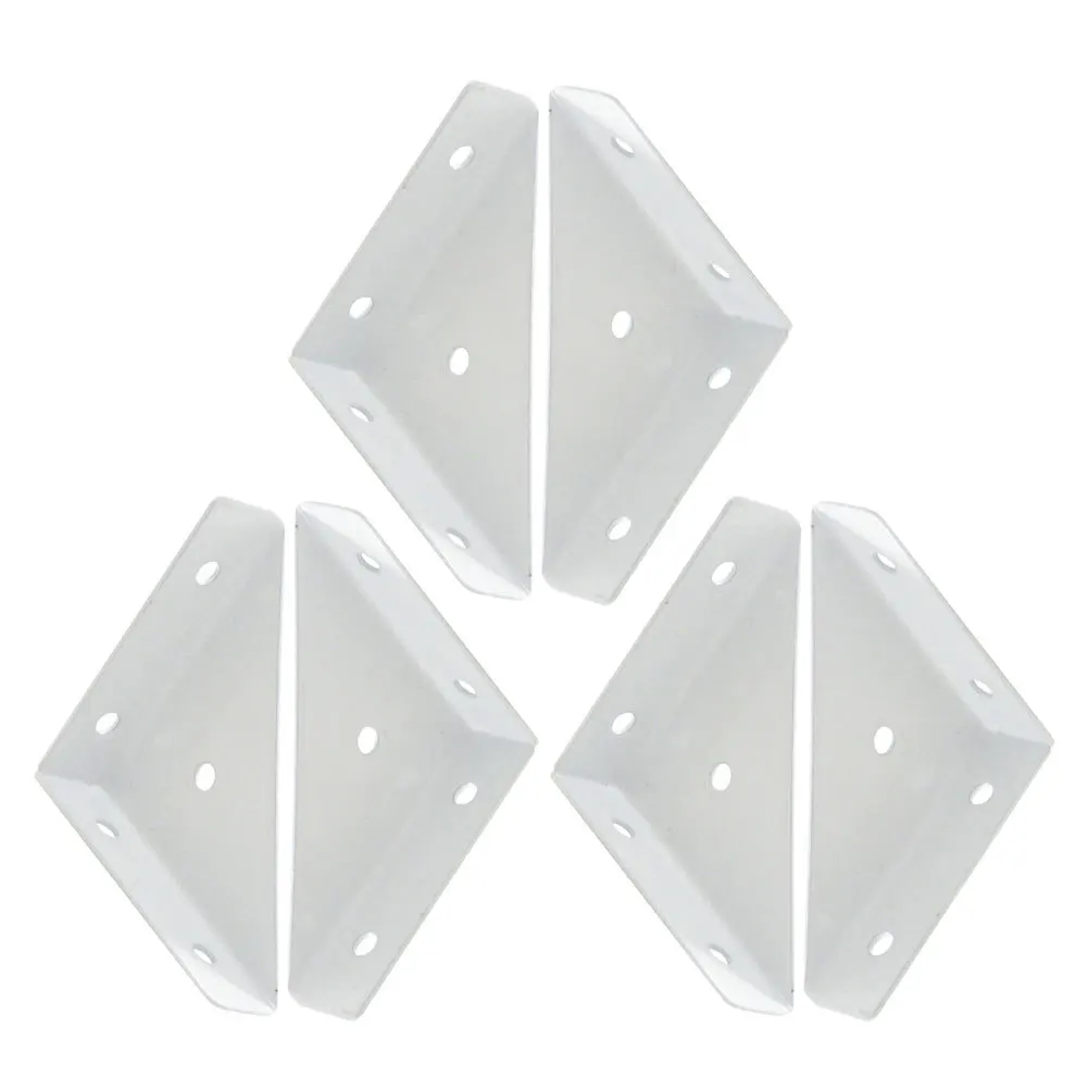 

6pcs Bed Corner Braces Hardware Angle Brackets For Furniture Metal Corner Connectors Shelf Table Door Cabinet Support Brackets