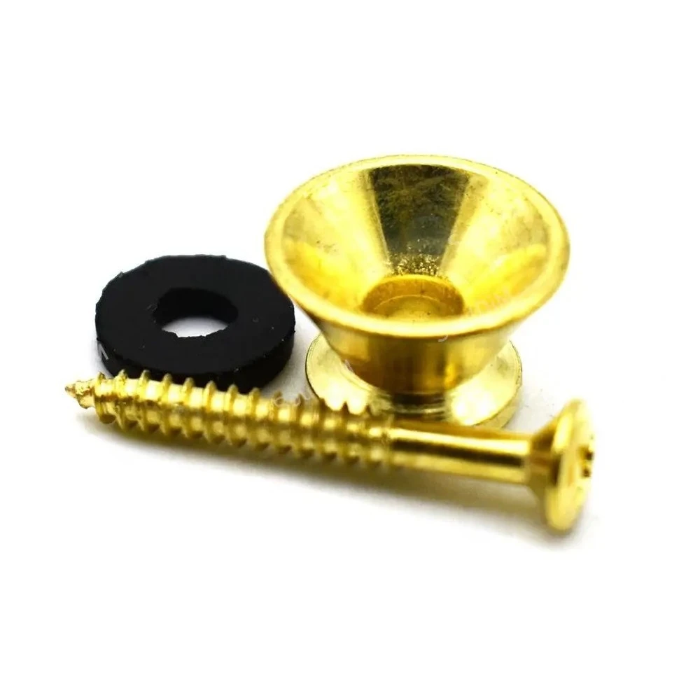 120pcs Wholesale Gold/Black/Silver Electric Bass Guitar Strap Lock StrapLock Locking Pegs Pins Metal End Buttons