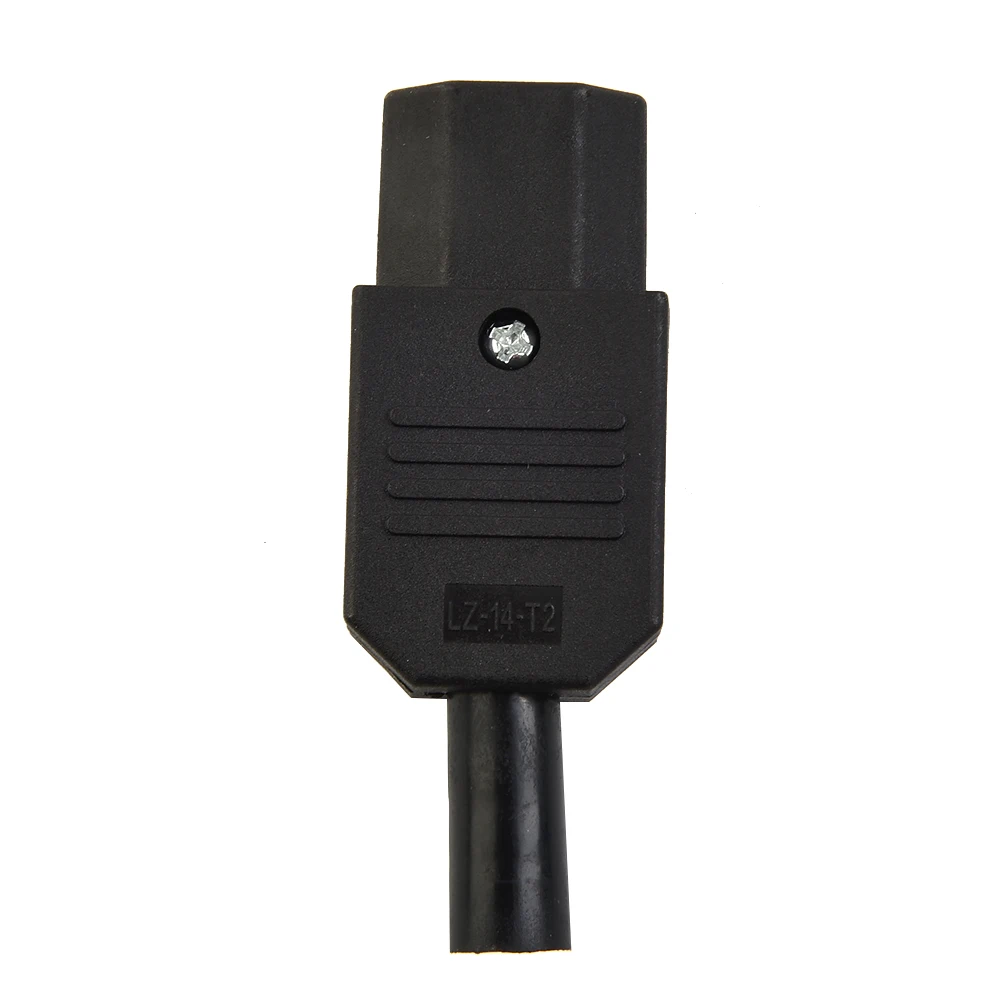 3P 10A AC Electrical Outlet Inlet Connector Socket 3 Pin for 250V Power Supply with Bar Shape Flame Retardant Mounting