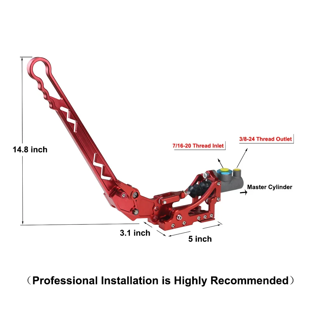 Universal Racing Hydraulic Handbrake Aluminum Car Modified Vertical/Horizontal Drift Hand Brake Parking Rally Lever Auto Parts
