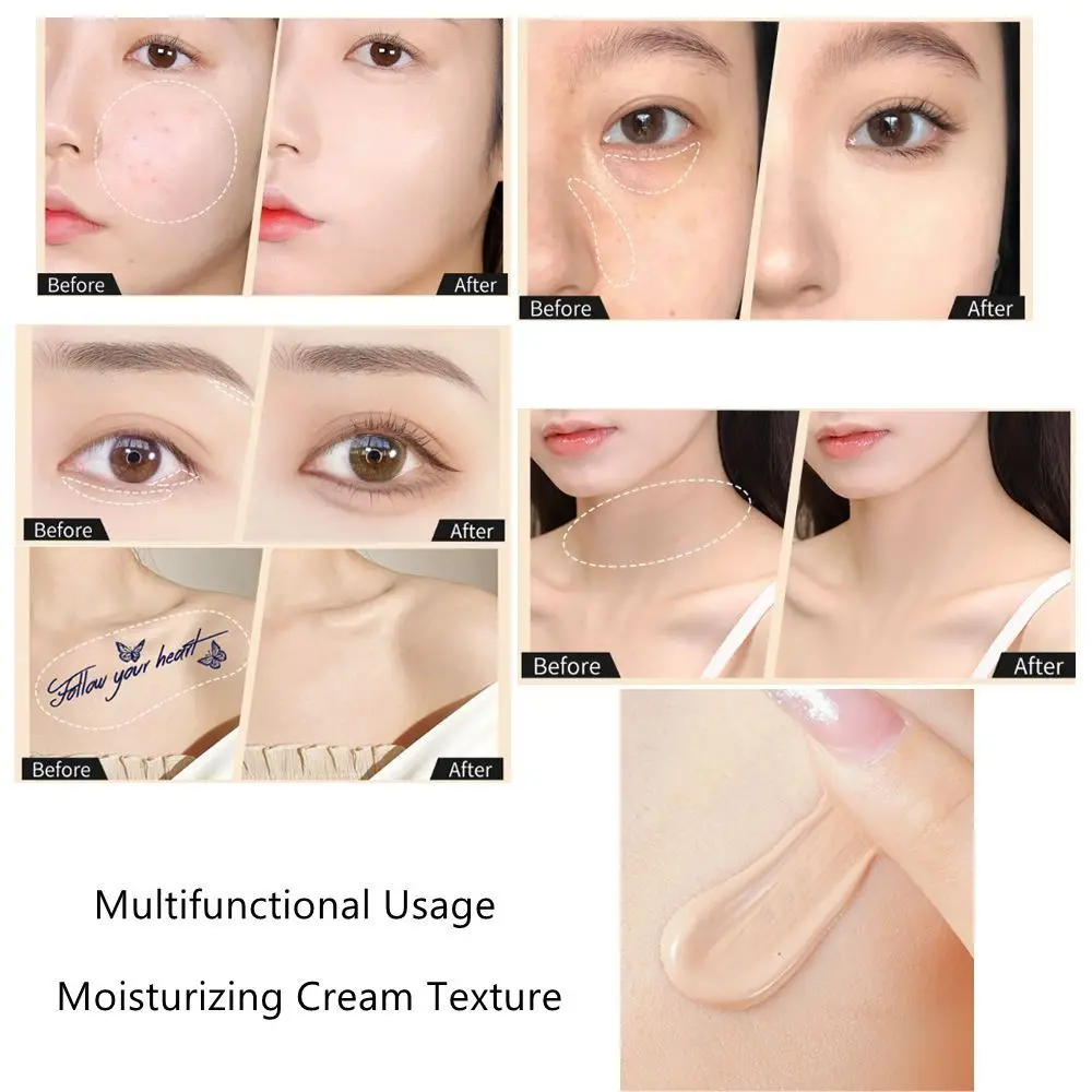 New Brush Concealer Pressed Liquid Contour Dark Eye Circles Pimple Marks Spots Brightening Face Primer Base Makeup