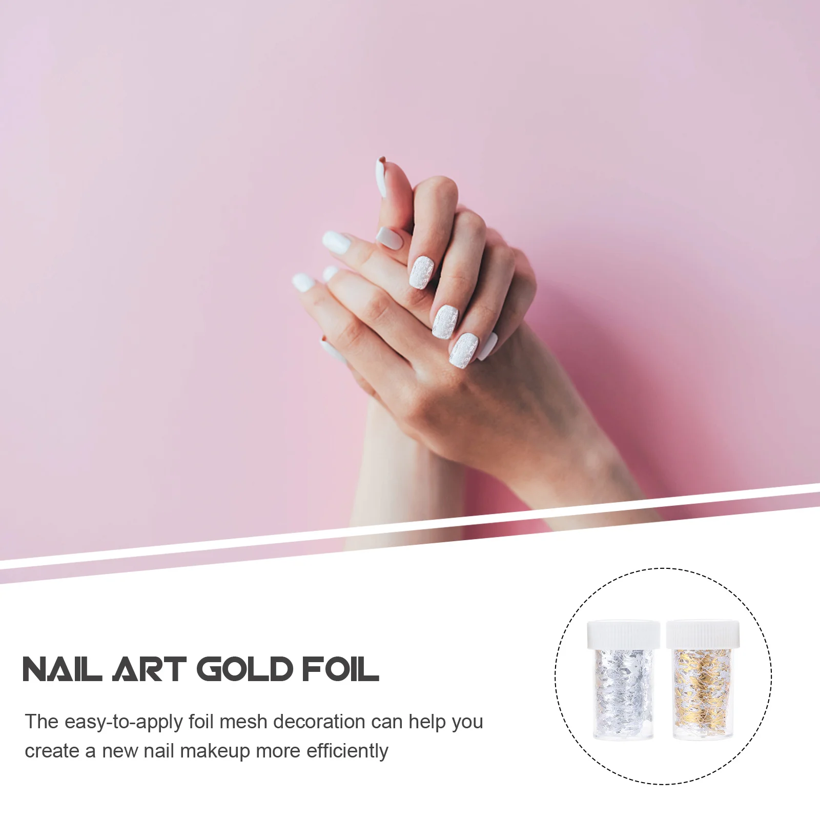 DIY ネイルアート ホイルメッシュデコレーション 光沢のある 安全で信頼性の高い 簡単に適用できる サロン プライベートユース キラキラアクセサリー DIY ネイルデコレーション