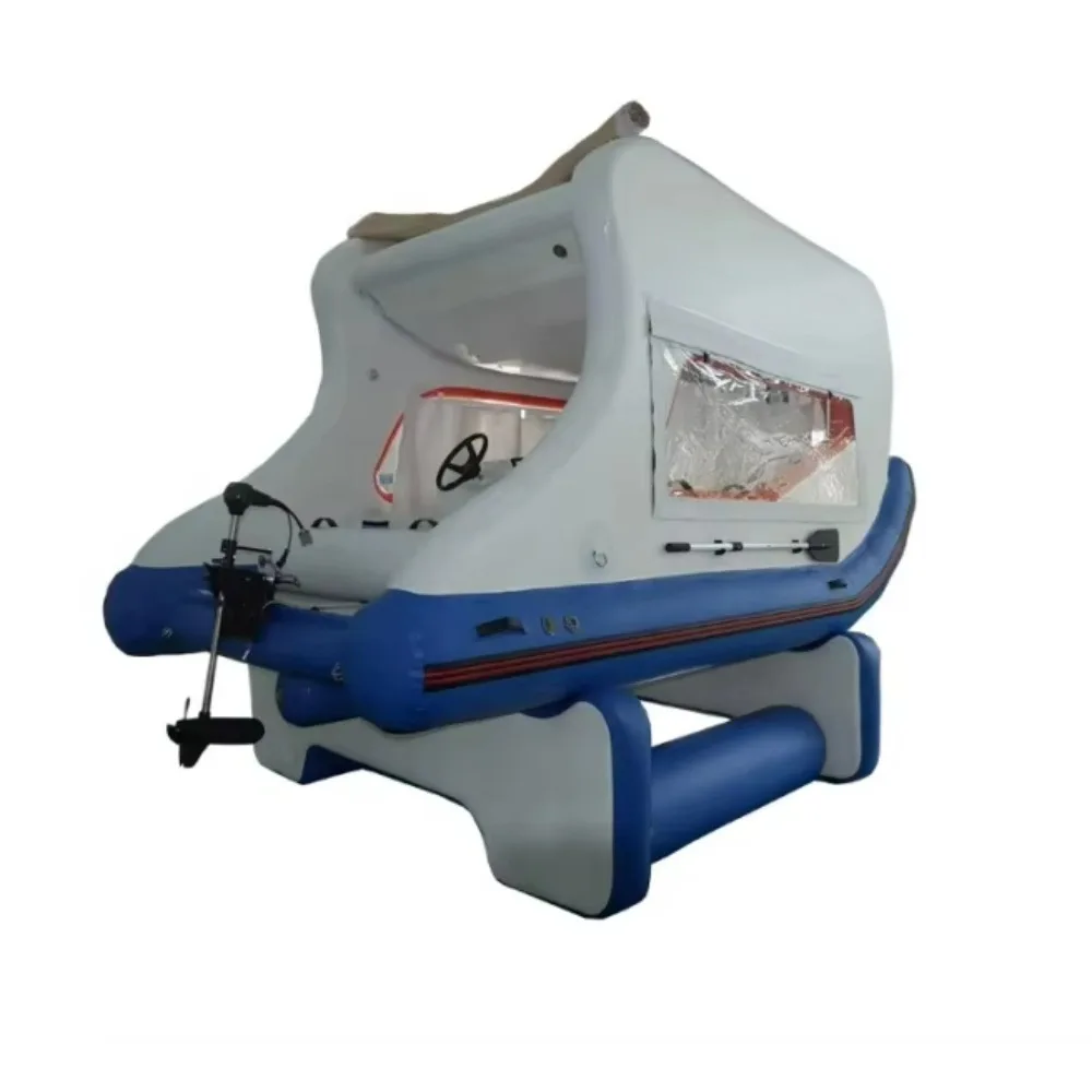 قارب قابل للنفخ جديد بحجم مخصص من SHUNYUAN مع محرك كهربائي بسعة 100-500 كجم للركاب لليخوت العائمة في الهواء الطلق #1