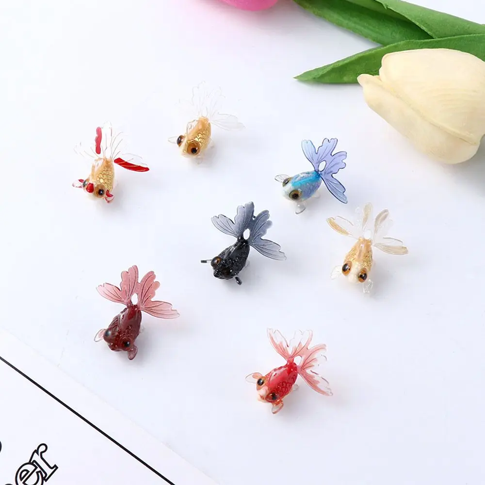 DIY Fairy Garden Acrylic Decoration Figurines Goldfish Ornament Miniature