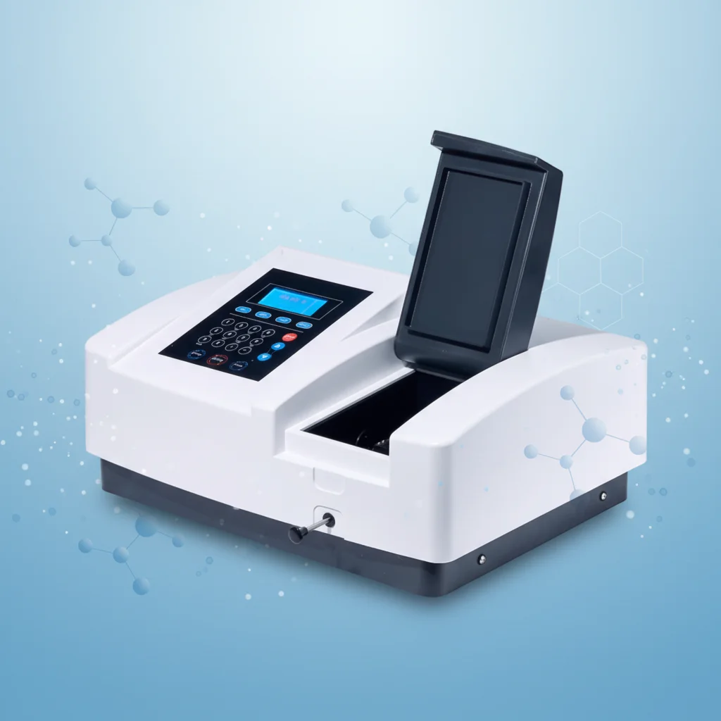 

Factory Supply UV-VIS Spectrophotometer Single Beam 190-1100nm Touch Screen Display Tungsten Lamp 0.5nm