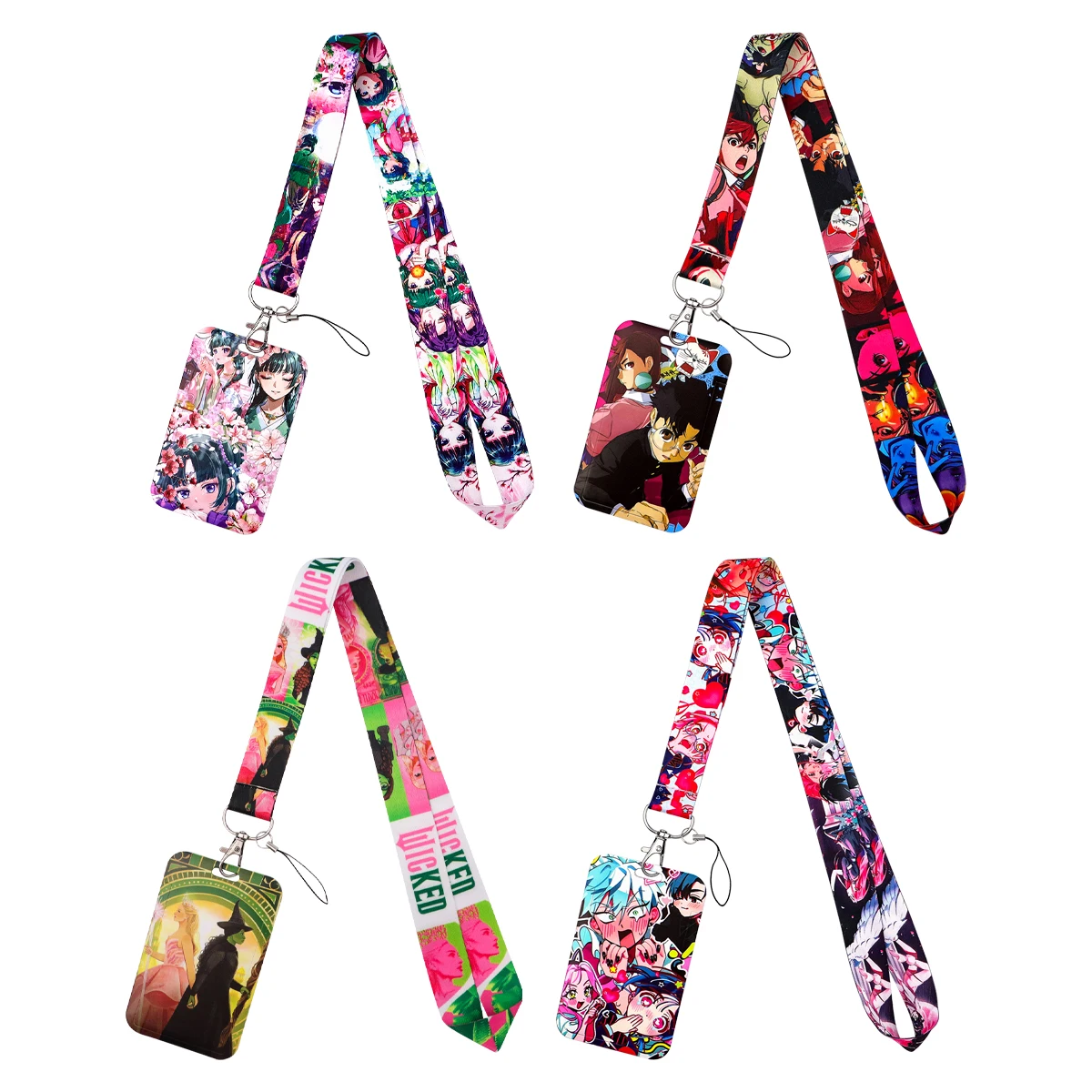 

Stage Girls Lanyard Neck Strap Keychain Witch Princess Card Cover Badge Holder Mobile Phone Hang Rope Keyring Anime Accessories