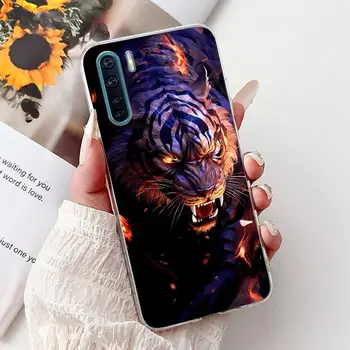Silikonové pouzdro pro OPPO Reno 3 CPH2043 s motivem srdce, kočky a lva, kreslený film, měkké tenké pouzdro pro OPPO A91 F15 Funda F 15 Capa 10 nejlepší prodej Zadní kryt OPPO F15 - №8
