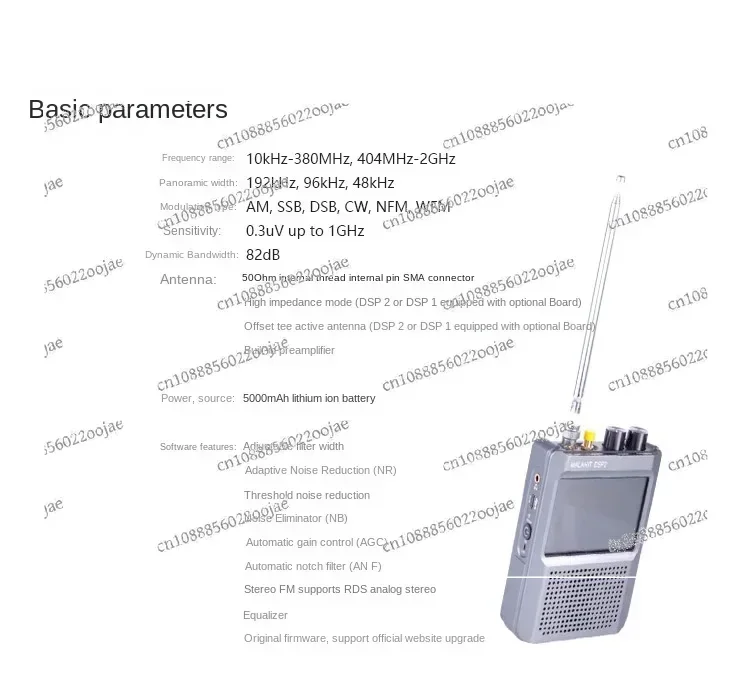 New Firmware 2.40 Genuine Second Generation Malahit-DSP2 SDR Malachite Receiver Radio 10kHz-380MHz 404MHz-2GHz