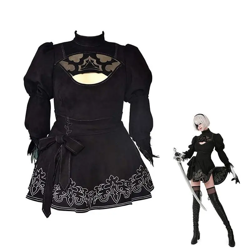 

2B Sister Cosplay Costume loween Performance Dr Anime Fem Dr Stage Performance Clothing Traditional Chinese Costume