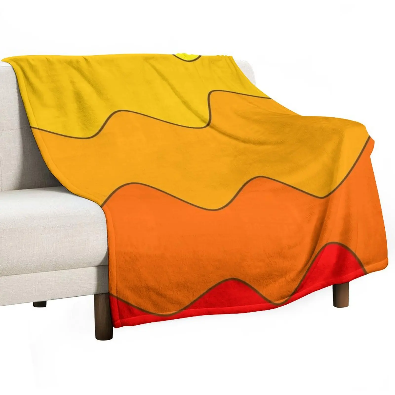 fire voice waves Throw Blanket Stain Resistant Cozy Warm Blanket