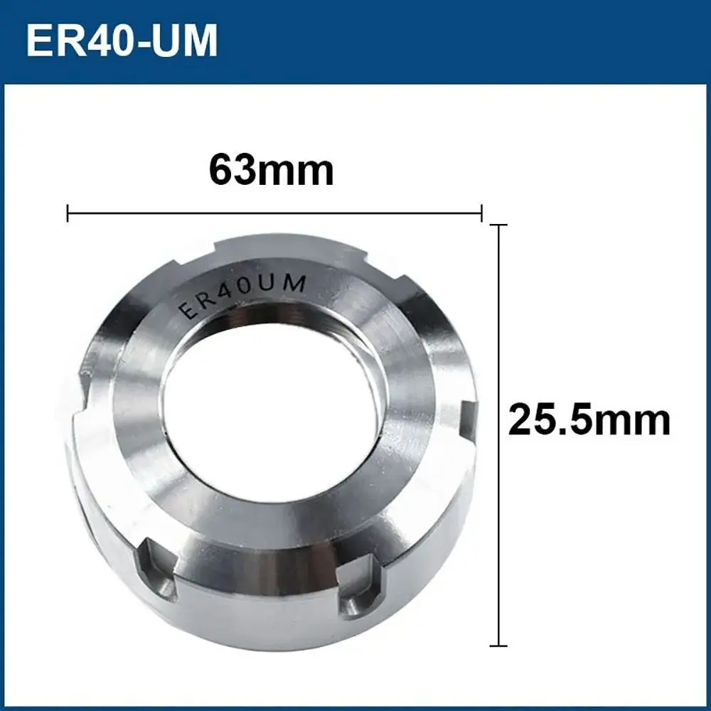 1Pcs High Precision Chuck Nut ER 11/16/20/25/32/40 CNC Metalworking Clamping Nut A/M/UM Type For CNC Lathe Milling Bit Holder