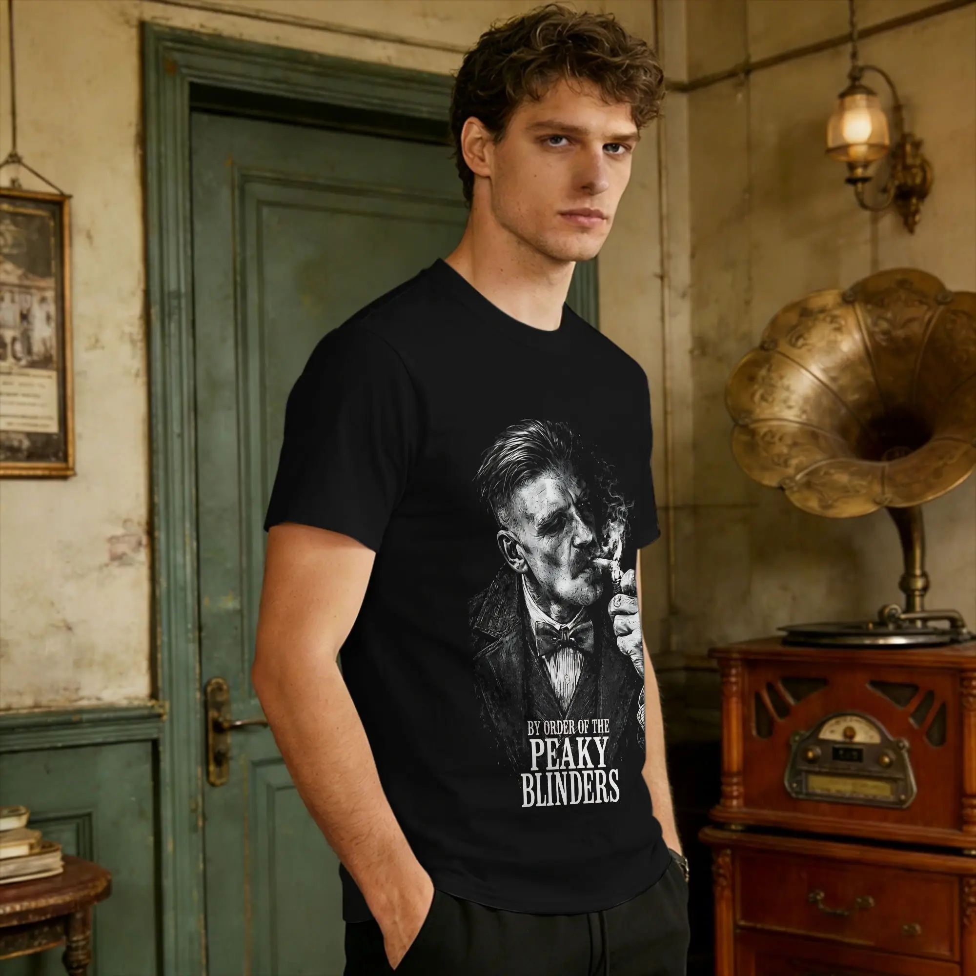 Mens T-Shirt Arthur Shelby Peakys Blinders Gangster T Shirts Leisure  Summer Tees Vintage 100 Cotton Clothes Plus Size